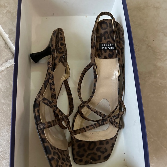 Stuart Weitzman / Leopard Strapy Shoes - Picture 1 of 2